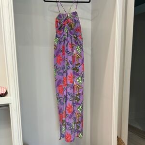 Pink Lily size small floral maxi dress. Like new